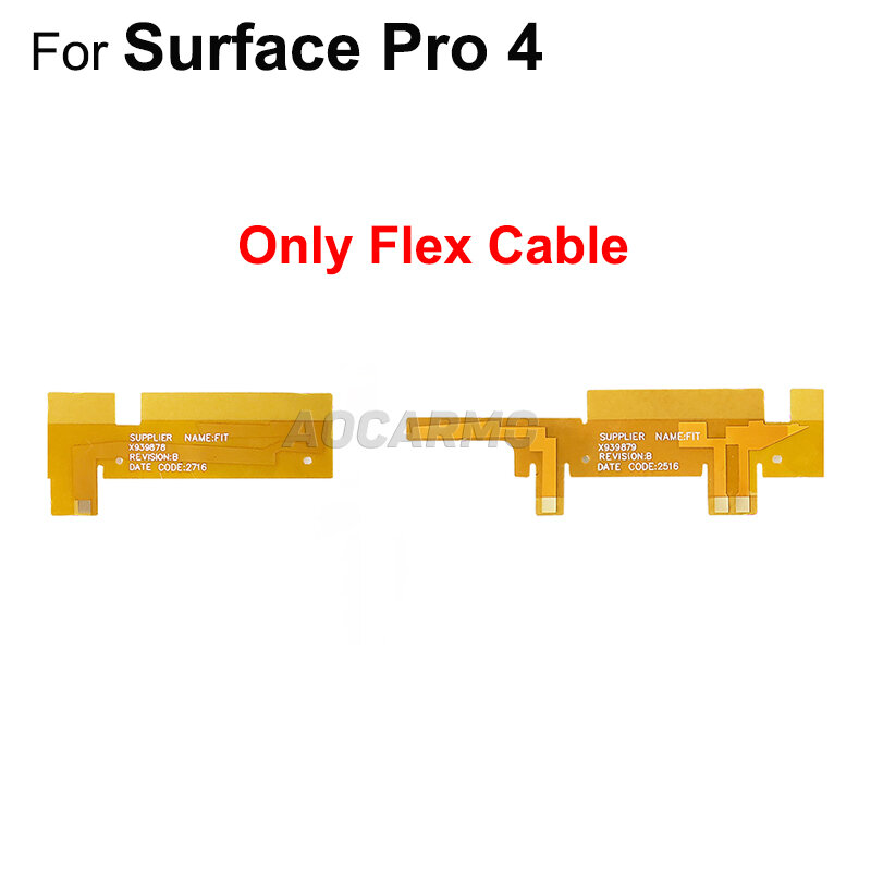 Aocarmo-antena de señal WIFI para Microsoft Surface Pro 4 Pro4 1724, Cable flexible, soporte de cámara, marco de plástico, pieza de repuesto