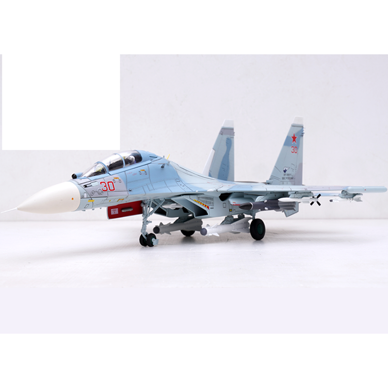 Die cast Russian SU-30 fighter jet militarized combat 1:72 ratio alloy  simulation model ornament collection