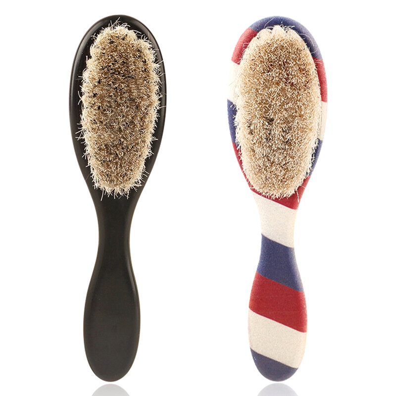 Cepillo de afeitar para hombres, afeitado de Peine de crin de caballo, herramientas de peinado de limpieza Facial de peluquería