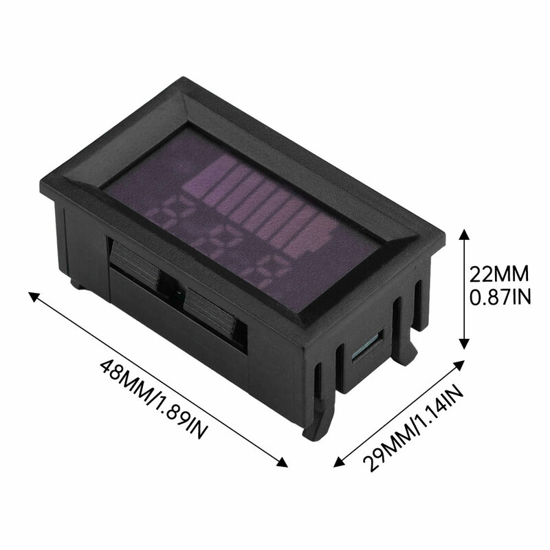 Diymore DC 6V-72V universal lead-acid battery power indicator LED digital display vehicle voltmeter
