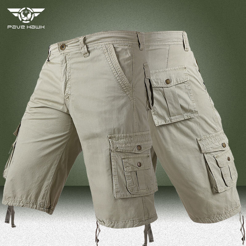Herren Cargo Shorts Casual Fashion Multi-Pocket tragen widerstands fähige Armee kurze Hosen männliche militärische Outdoor-Training Kampf Overalls
