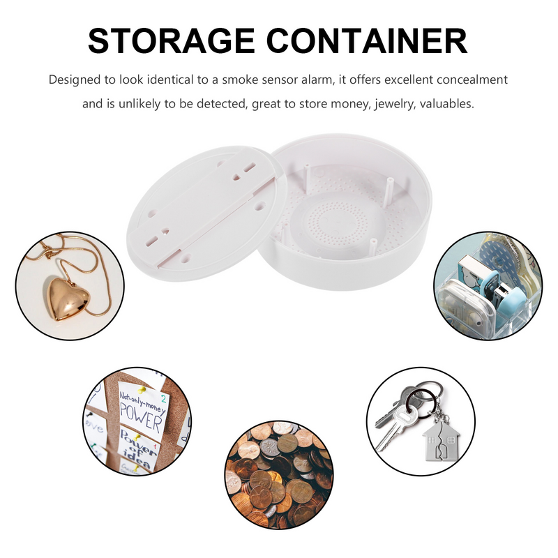 Disguise Storage Boxes Plastic Hidden Organizer Induction White Container Secret Hidden Storage Compartment Items
