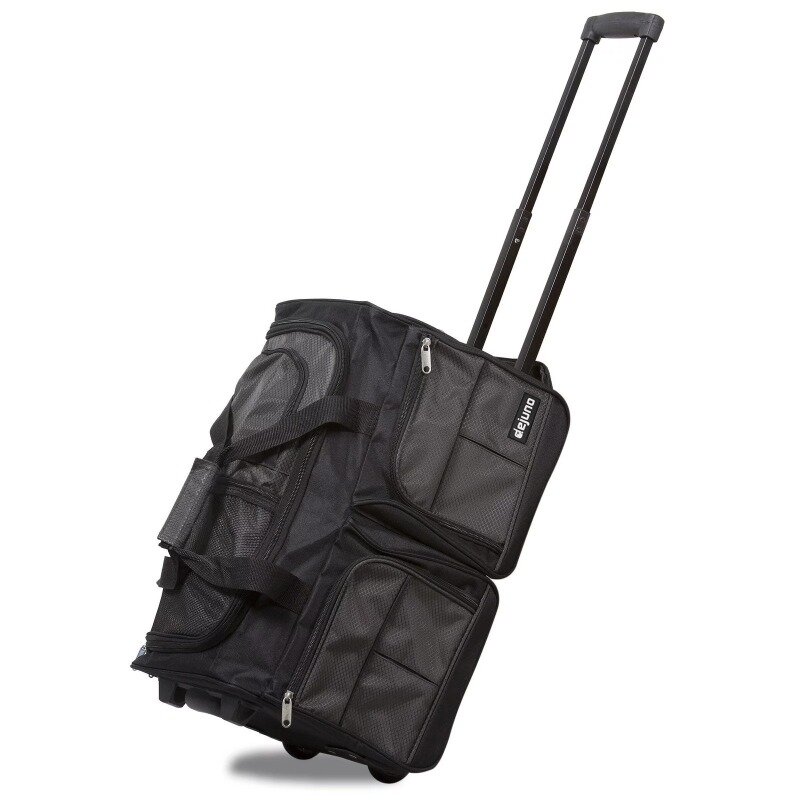20-Inch Carry-On Rolling Duffle Bag - Black  backpacks