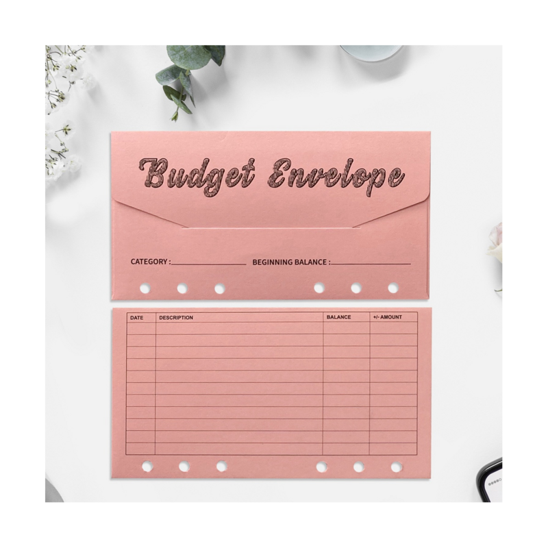 Buste per contanti per Budget, buste per raccoglitori di Budget con fogli di Budget per Tracker di spese, per pianificatore di Budget