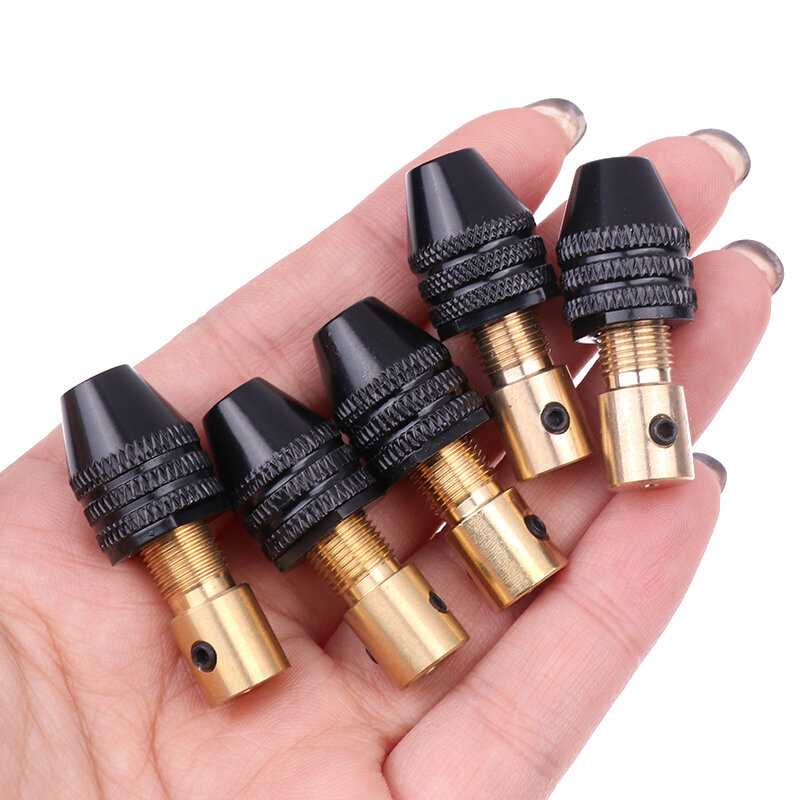4mm Mini Drill Collet Smooth Style Micro Drill Self-tightening Drill Bit Tool Chuck Quick Change Adapter Bit Adapt Woodworking