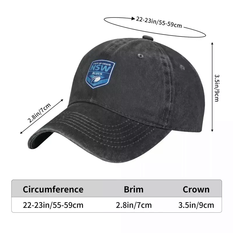 Stan pochodzenia NSW Blues kapelusz kowbojski czapka golfowa nowy w czapce męskie czapki damskie