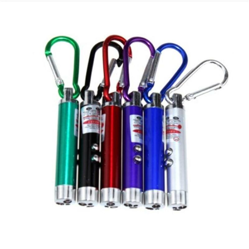 Porte-clés LED en alliage d'aluminium, super mini lampe de poche, 3 en 1, petite lampe de poche pour la marche d'urgence du chien