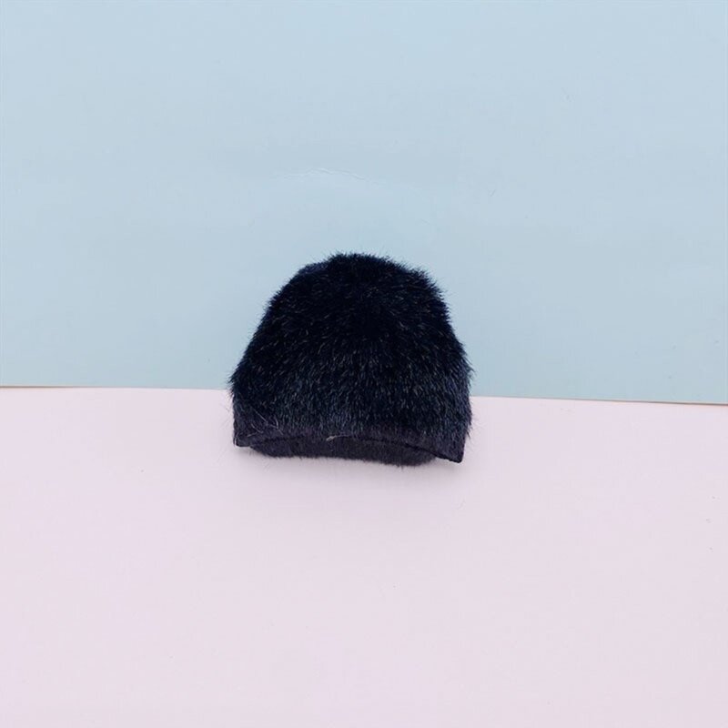 女の子猫の毛皮の耳パッド入りアップリケ毛皮のヘアクリップ服 DIY 帽子