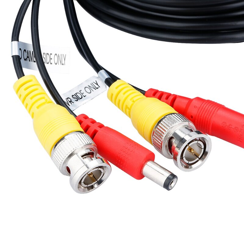ESCAM 10 ~ 60M sistem perekam kamera DVR CCTV kabel Video DC Power pengawasan keamanan kabel BNC