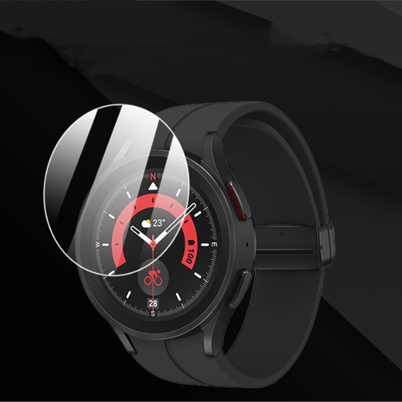 3PCS HD นาฬิกาหน้าจอป้องกันฟิล์มใส Scratch สำหรับฟิล์ม Samsung Galaxy Watch5Pro 45มม.