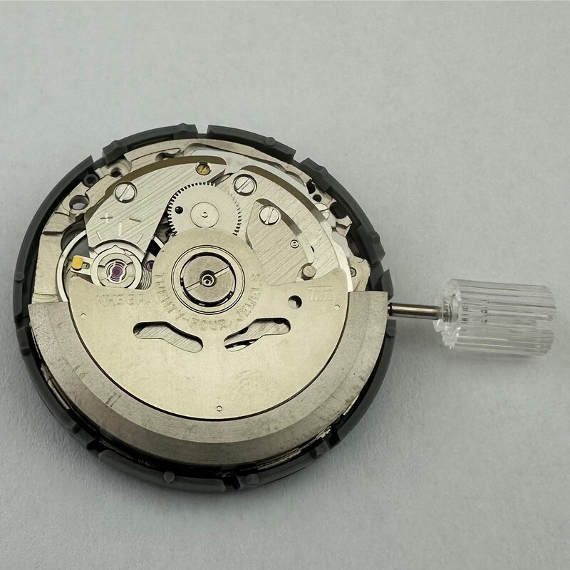 Nh36a mechanisches Uhrwerk hochpräzise 5 Reihen und englischer schwarzer Kalender 3 Uhr Kronen uhrwerk Ersatzteile