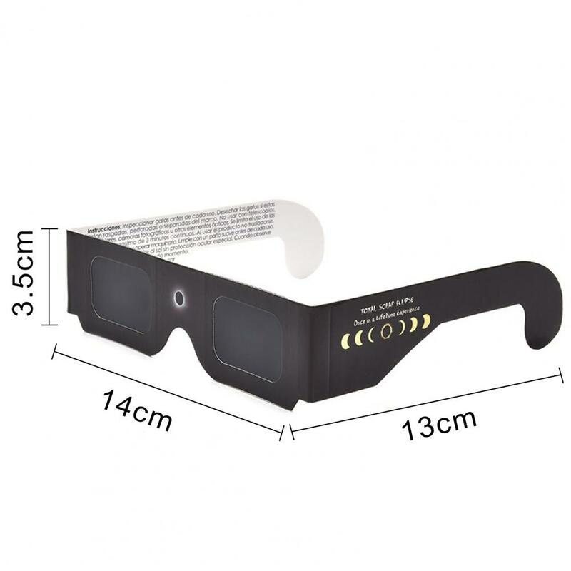 자외선 차단 일식 안경, ISO 12312-2 인증, 안전한 차양, 일식 관측 선글라스, 20 개