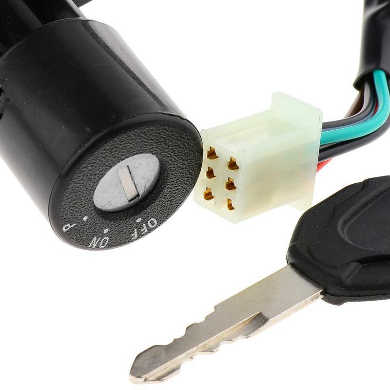 2/3 4 or 6 Wires Motorcycle Scooter Electric Door Switch Lock Kit for Suzuki