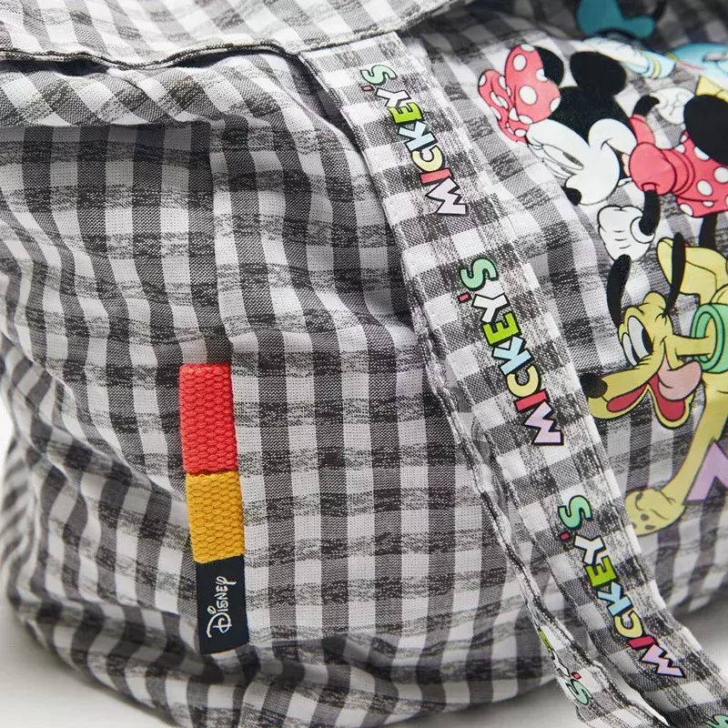 ディズニー-男性と女性のためのミッキーマウスの漫画のハンドバッグ,大容量のショルダーバッグ,ショッピングバッグ