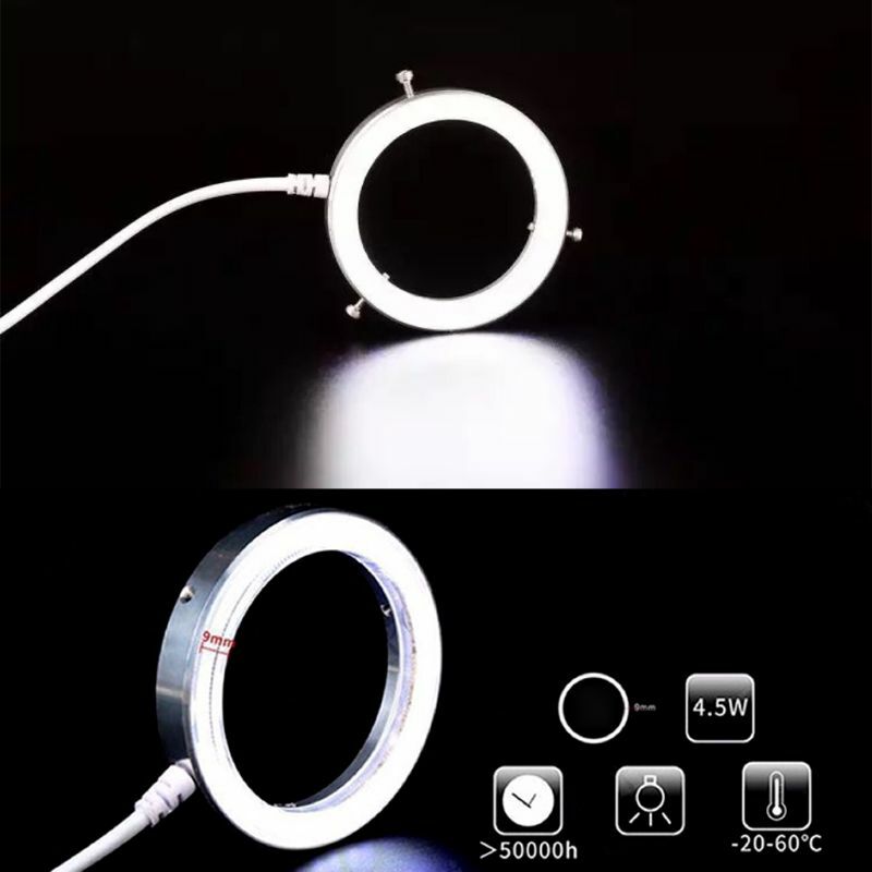 DONG USB-Stecker, Mikroskop-Ringlicht, Mikroskop-Zubehör-Set, verstellbares Ringlicht