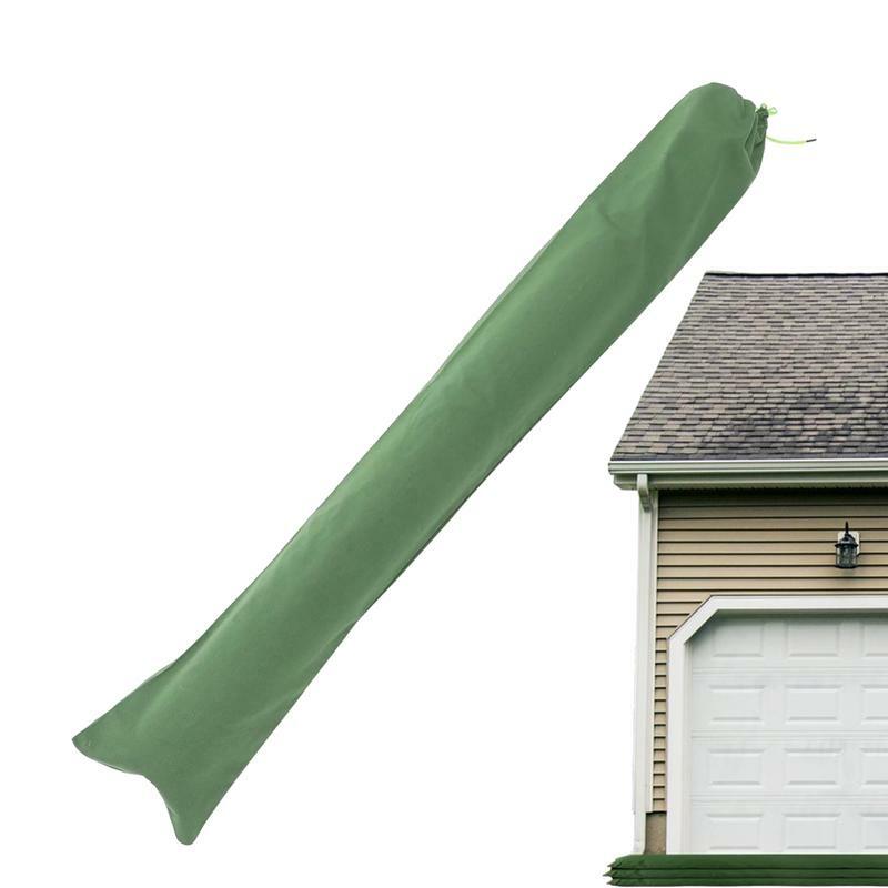 Long Canvas Sandbags Thickened Green Sandless Sand Bags For Flooding Flood Water Barrier Sand Bags With Elastic Bands Garage
