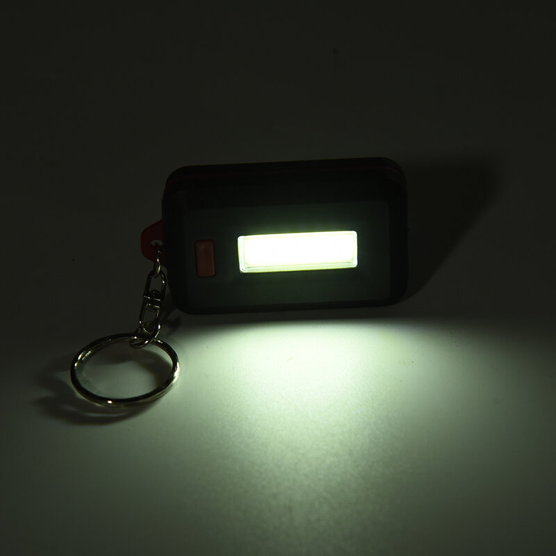 Фонарик для ключей, мощный светодиодный брелок для ключей, подходящий фонарик в синем/зеленом/оранжевом/красном цвете для ночных мероприятий