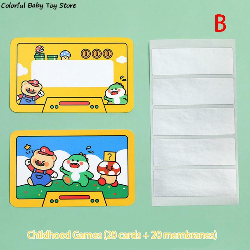 بطاقة خدش مغلفة ببطاقة قرطاسية تعليمية للأطفال ، بطاقة خدش حظ سهلة الاستخدام