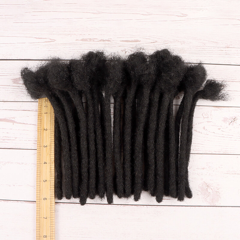 Orientfashion hurtowo ręcznie robione szydełkowe czarne dredy 12 cali 0.6cm 60 pasm syntetycznych z ludzkimi włosami można farbować