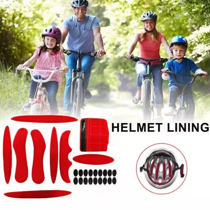 Kit di imbottitura per casco sostituzione in spugna sigillata per esterni moto bicicletta ciclismo cuscinetti in schiuma universali Set protezione interna del casco