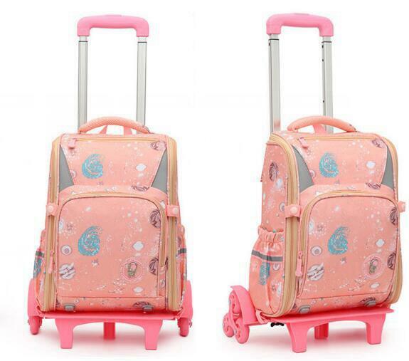 Sacos do trole da escola das crianças para meninas mochila de rolamento da escola para meninos escola primária bookbag mochila rodas saco de bagagem do trole