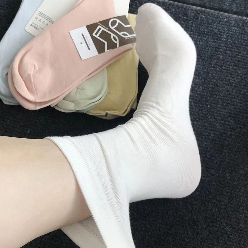 Women Long Socks Cashmere Women Boot Solid Wool Thigh Stocking Skinny Casual Cotton Fluffy Female Long Sock