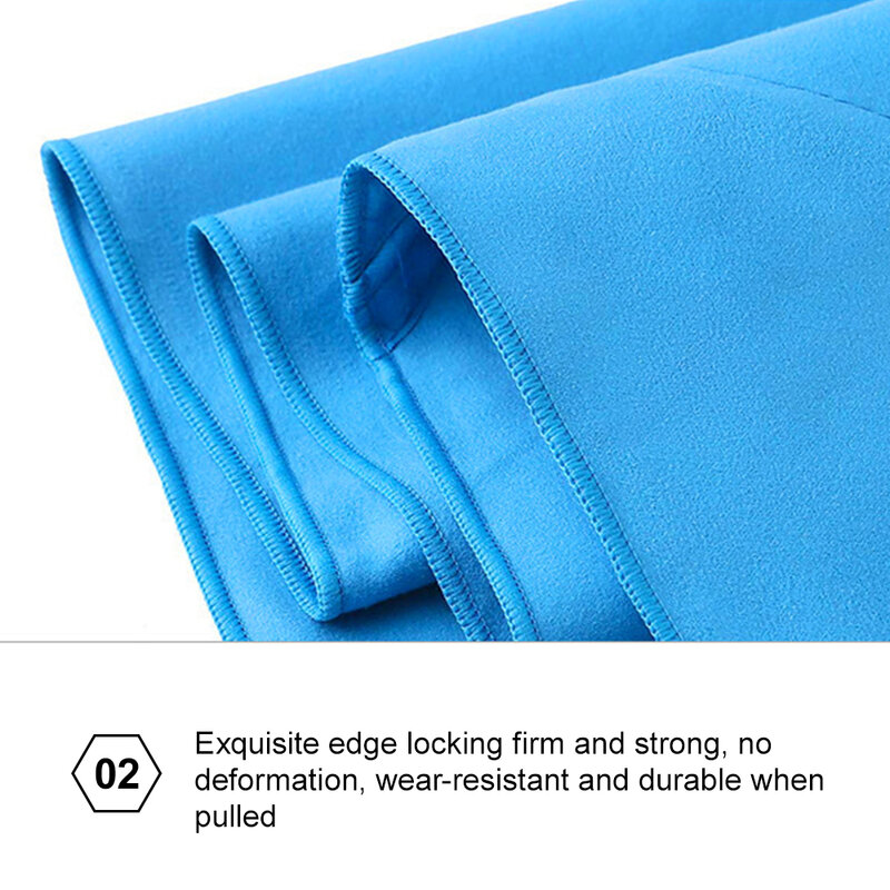 Asciugamano sportivo ad asciugatura rapida asciugamano da Yoga da viaggio multifunzionale asciugamano Super assorbente leggero Ultra morbido blu