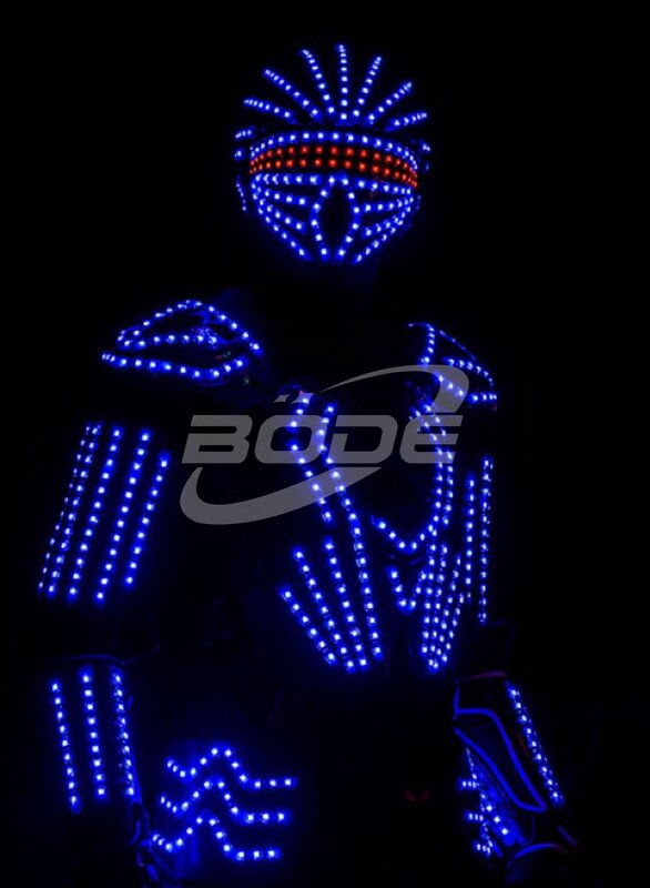 LED Robot Party Costume adulto incandescente Robot Costume personalizzato discoteca