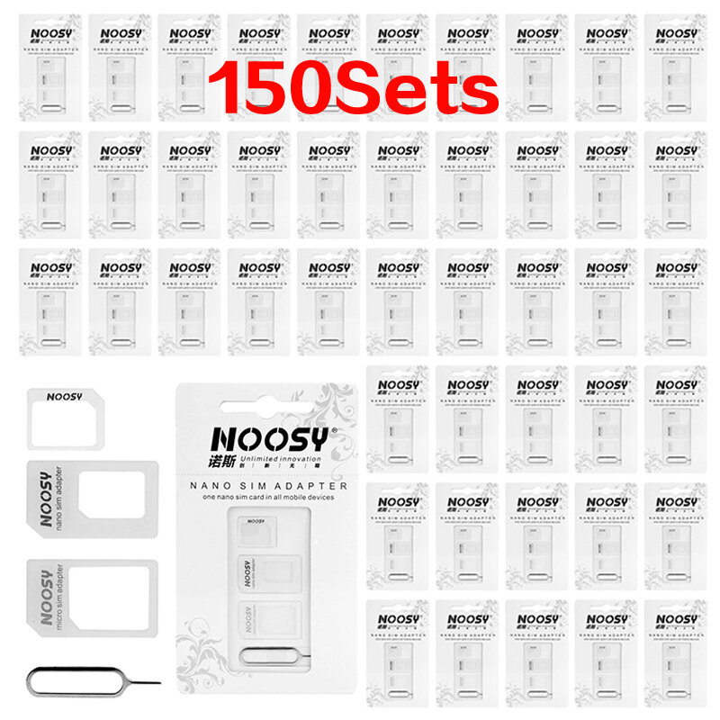 150 set KIT adaptor kartu SIM oleh Noosy dengan ekstraktor SIM/Pin ejektor