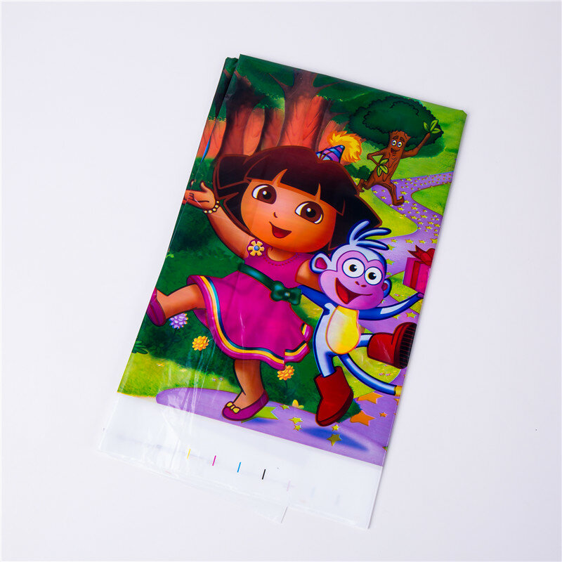 Dora The Explorer วันเกิด Party Party ตกแต่งทิ้งชุดกระดาษตกแต่ง Dora Party อุปกรณ์ตกแต่ง