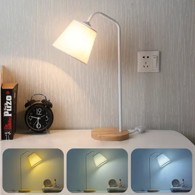 Simple Modern Desk Lamps Study Bedroom Bedside Living Room Decorative Table Light Retro Energy Saving Creative LED Night Lamps