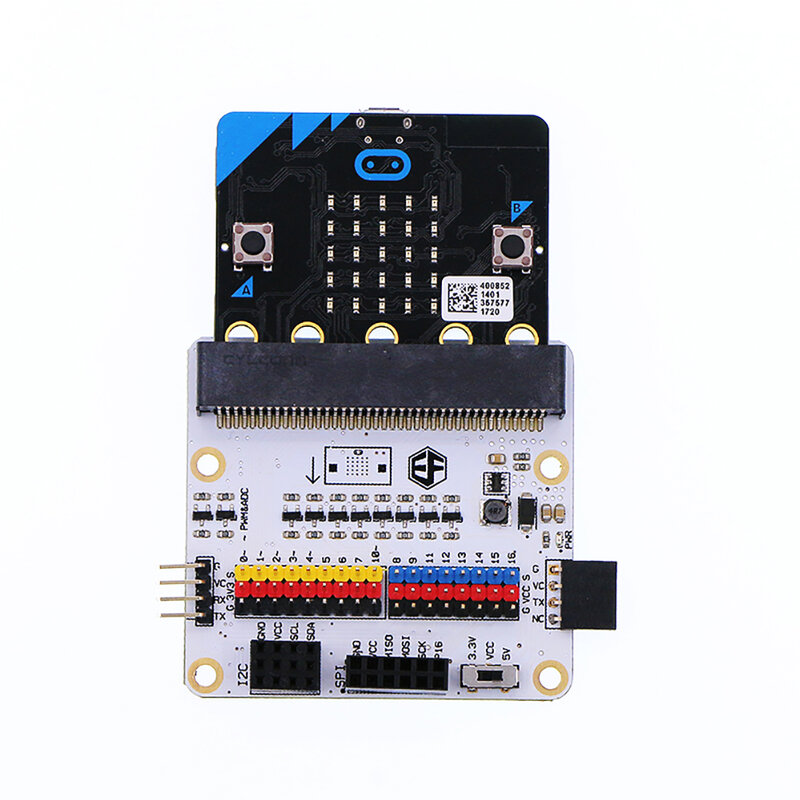 Octopus:bit Breakout Board For micro:bit Adapt to 5V Sensor Lead out GPIO/serial/IIC/SPI Port Support Kids Programming Education