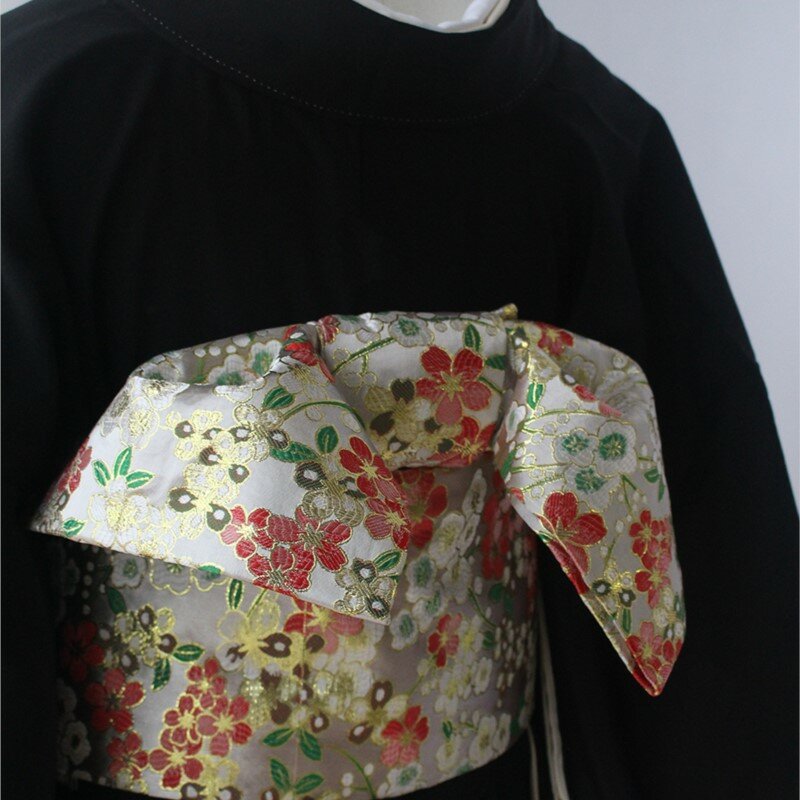 Kimono sabuk segel pinggang pita pembentuk lanjutan brokat