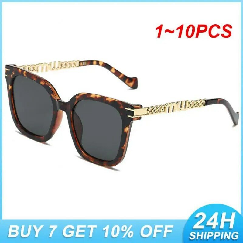 Óculos de sol de proteção UV, design exclusivo elegante, essencial essencial, design exclusivo, verão, 1-10pcs