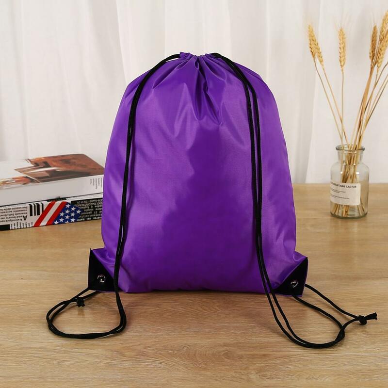 Drawstring Bag Sports Multifunctional Storage Backpack Double-shoulder Braided Drawstring Folding Sport Backpack