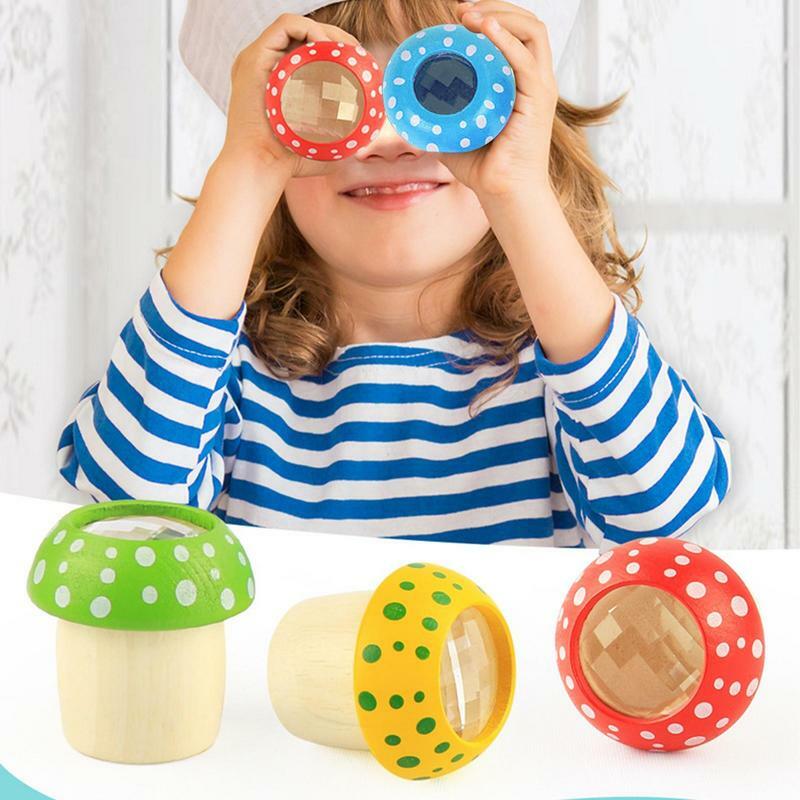 Pieczarkowy kalejdoskop kolorowy magiczny świat Baby Fun Puzzle eksploracja grzybów zabawki nauka o edukacji zabawki rozwojowe