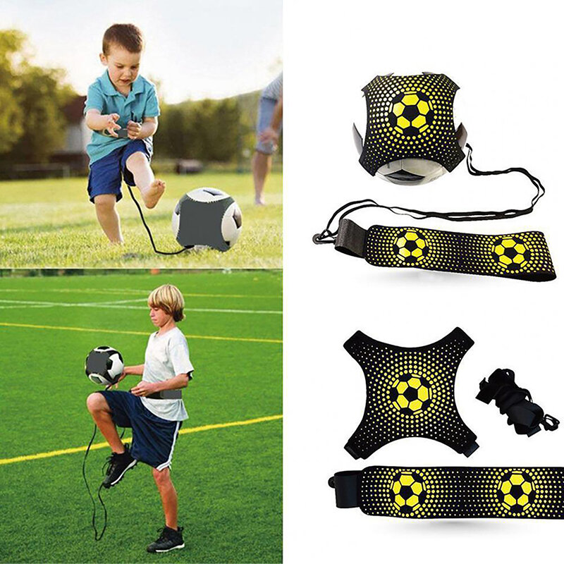 Pallone da calcio joggle Bags cintura da allenamento per bambini ausiliaria Circling Kids Soccer Kick Trainer Kick Solo Soccer Trainer Football
