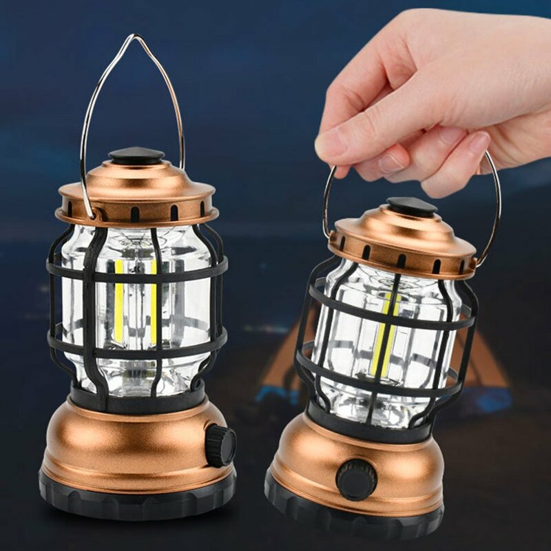 Multifunktion ale Outdoor-Power Vintage Pferd Licht Camping Licht LED Flamme Ambiente Solar Camping Licht