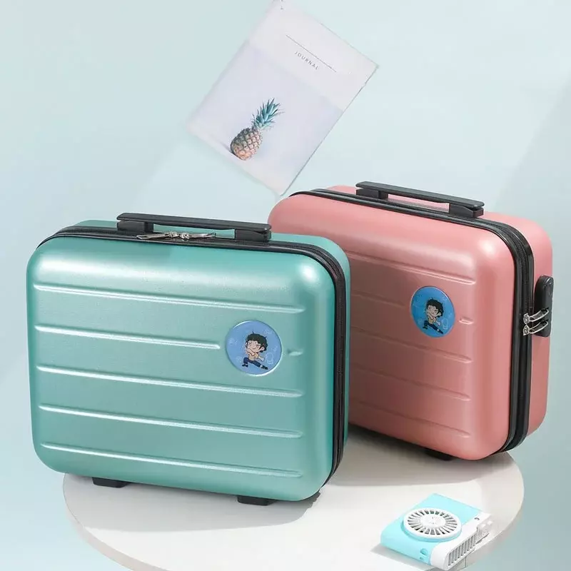Portable Box 4-Inch Ins Small Travel Suitcase Luggage Cute Cosmetic Bag 6-Inch Password Lock Storage Box New