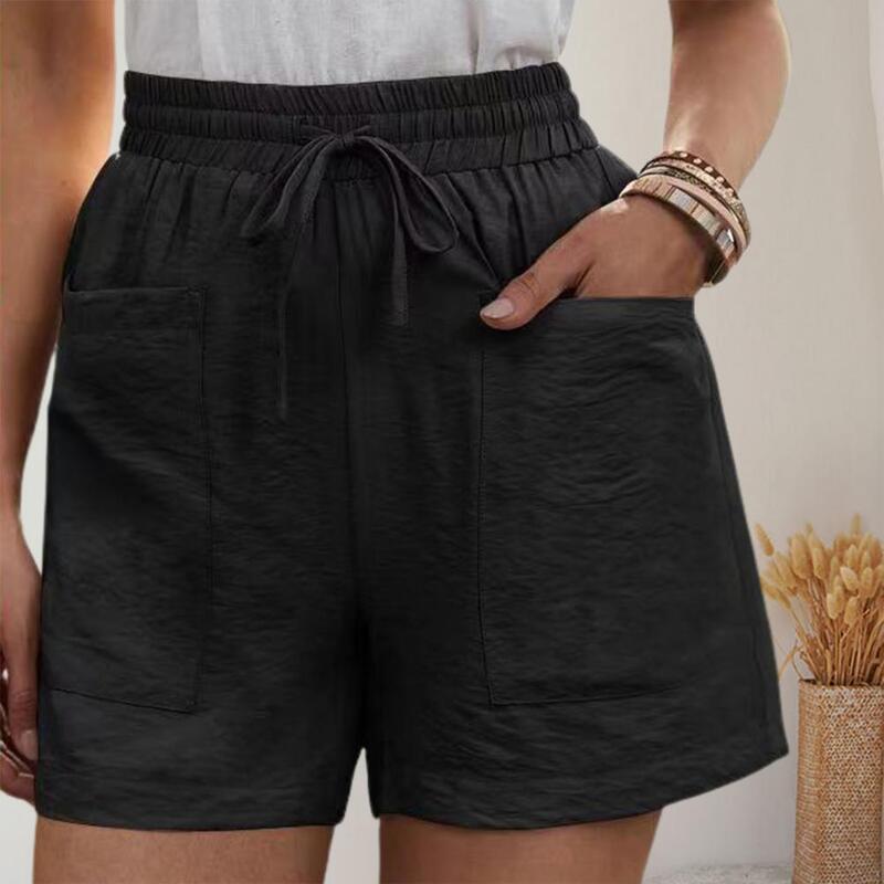 Pantaloncini Casual da donna pantaloncini sportivi con coulisse in vita elastica traspirante tasche pantaloni corti sportivi estivi da donna