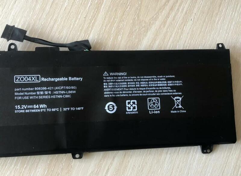 Bateria do portátil para HP Zbook Studio G3 série, ZO04XL, 808396-422, HSTNN-LB6W, HSTNN-C88C, HSN-C02C