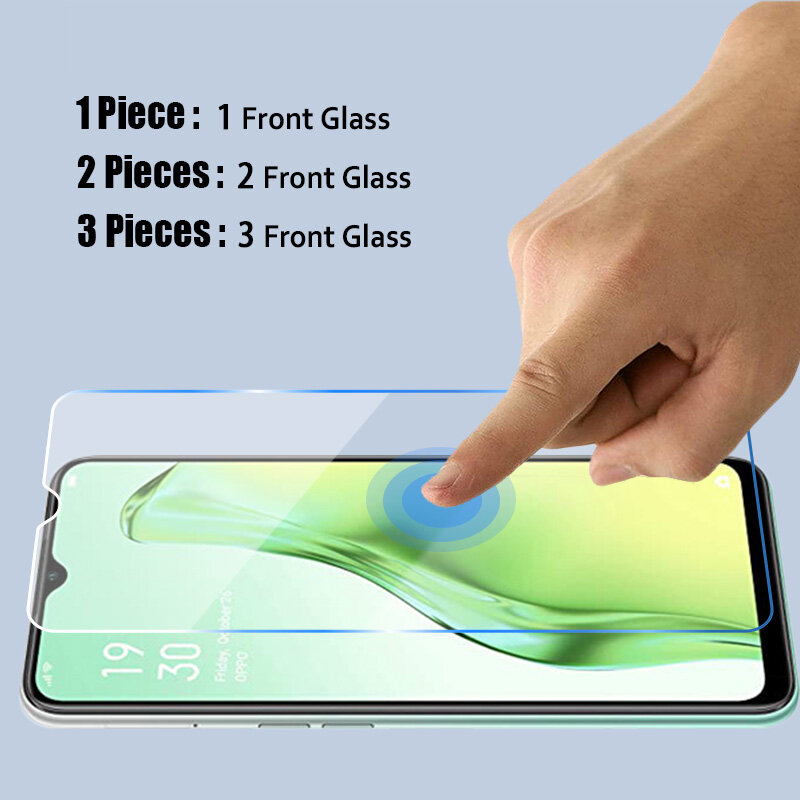 2/3 PCS Tempered Glass for OPPO A74 A54 A72 5G A9 A5 2020 Screen Protector for OPPO  A74 A53 A52 Glass