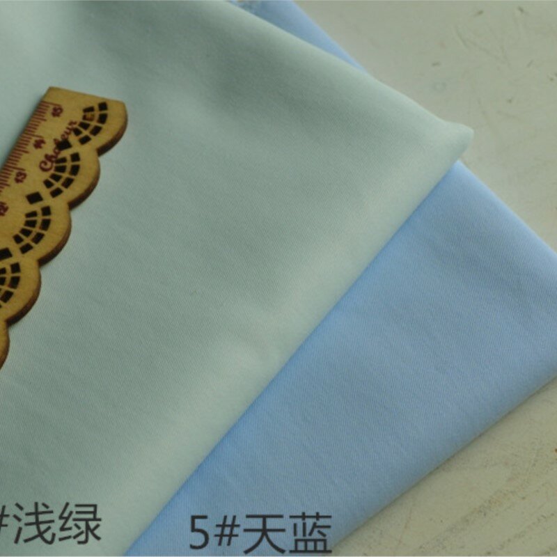 Tela de vestido de estilo coreano informal hecha a mano, forro de camisa de Color liso