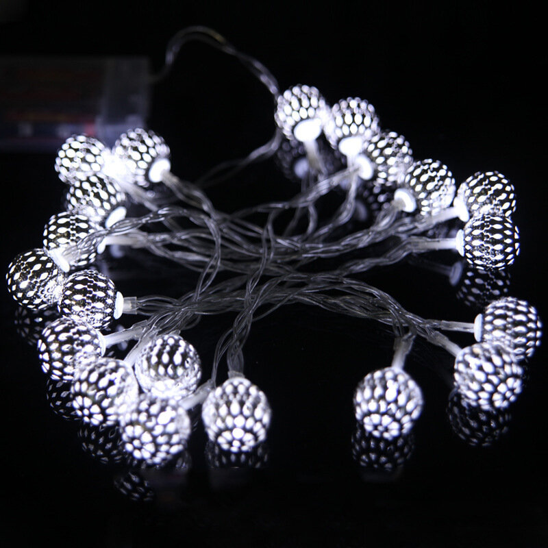 40 LED marokański 5M/4M girlanda LED łańcuch świetlny boże narodzenie Xmas na zewnątrz wakacje wesele łóżeczko dla dziecka lampki dekoracji