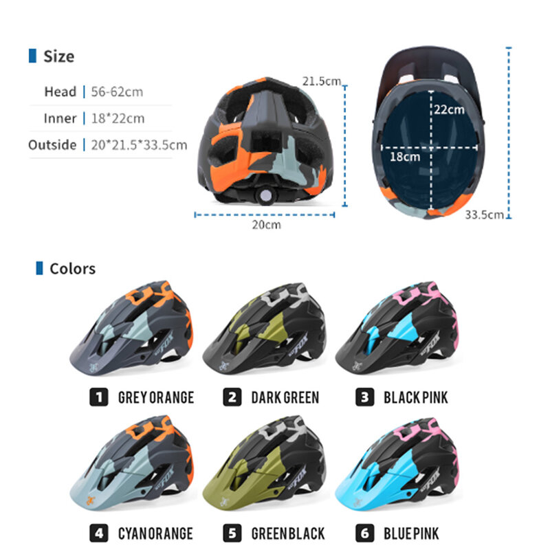BATFOX-여성용 새 자전거 헬멧, 핑크, 대형 MTB 자전거 헬멧, 전문 산악 스포츠 안전 모자, DH 사이클링 헬멧 2022