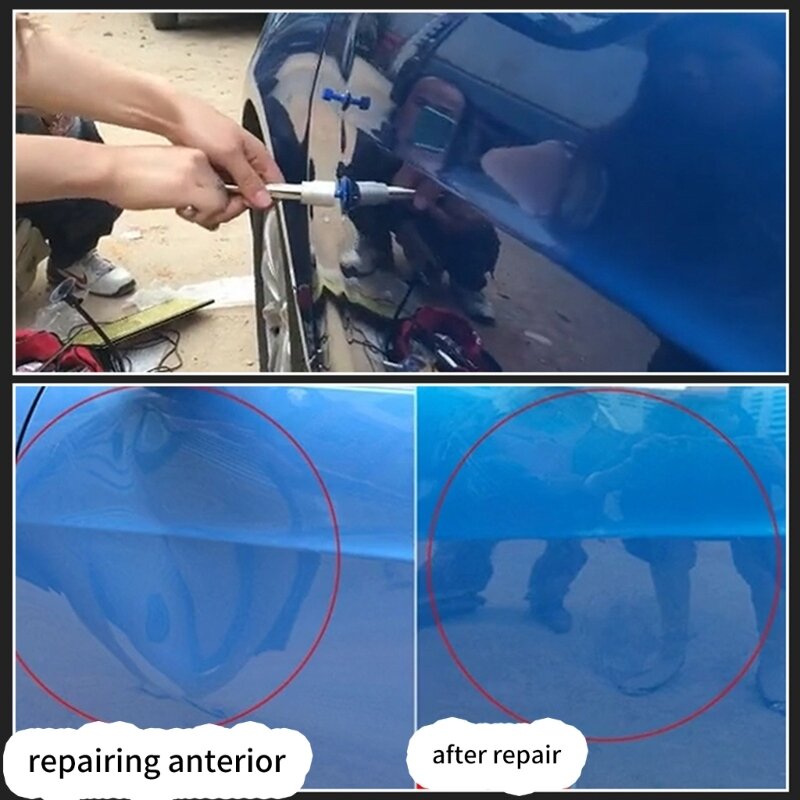 Extractor reparación abolladuras coche, conjunto herramientas reparación barra en T, extractor deslizante