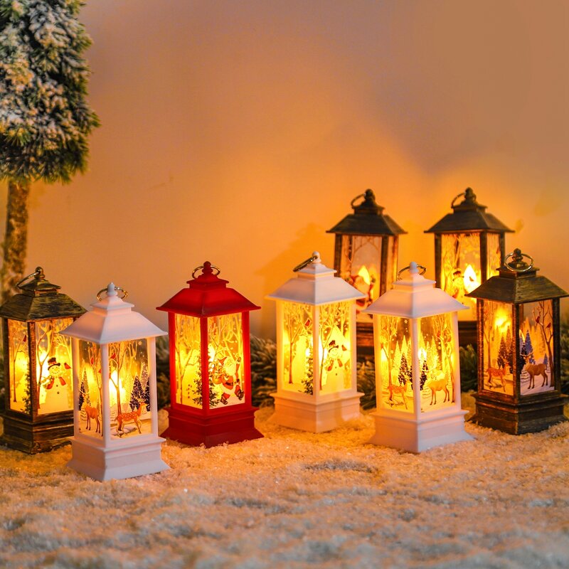 Christmas Lantern Light for Home Decorações, Decorações De Árvore, Ano Novo, 2023