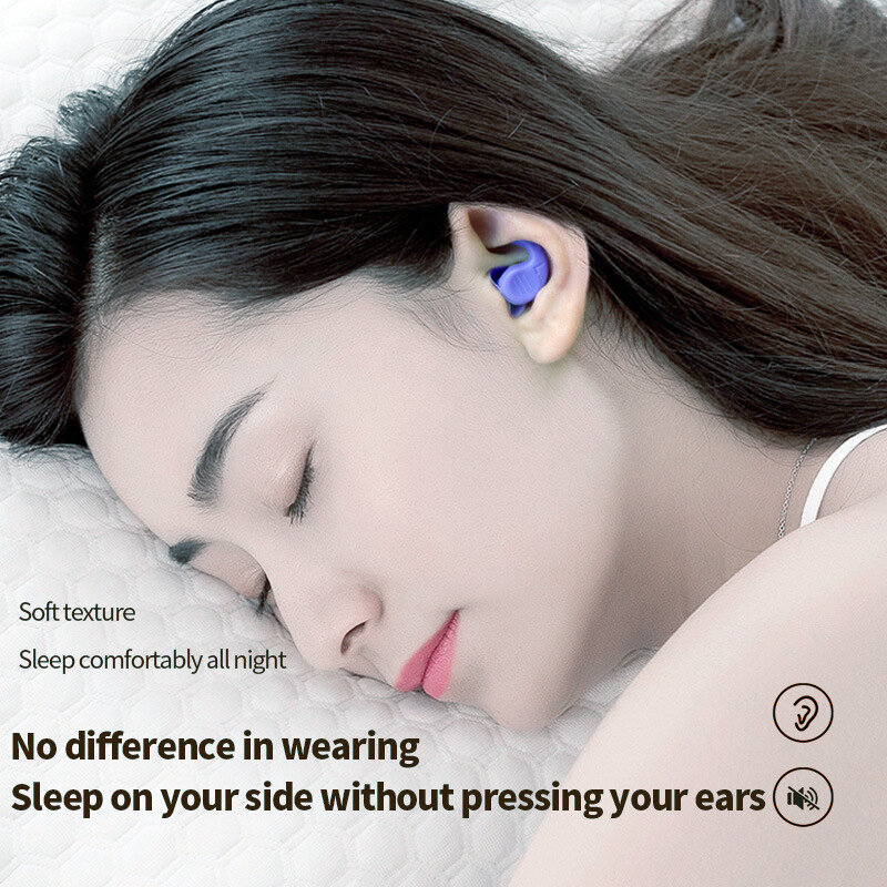 Tapones de silicona antirruido para los oídos, filtro impermeable para natación, para dormir, buceo, suaves y cómodos, acústicos