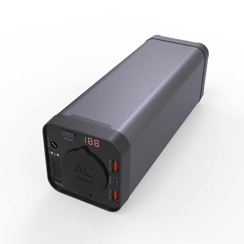 แท่นชาร์จแบตเตอรี่ในรถยนต์ AC DC 40000mAh USB 150Wh UPS แบบพกพาสำหรับการเดินทางแล็ปท็อป