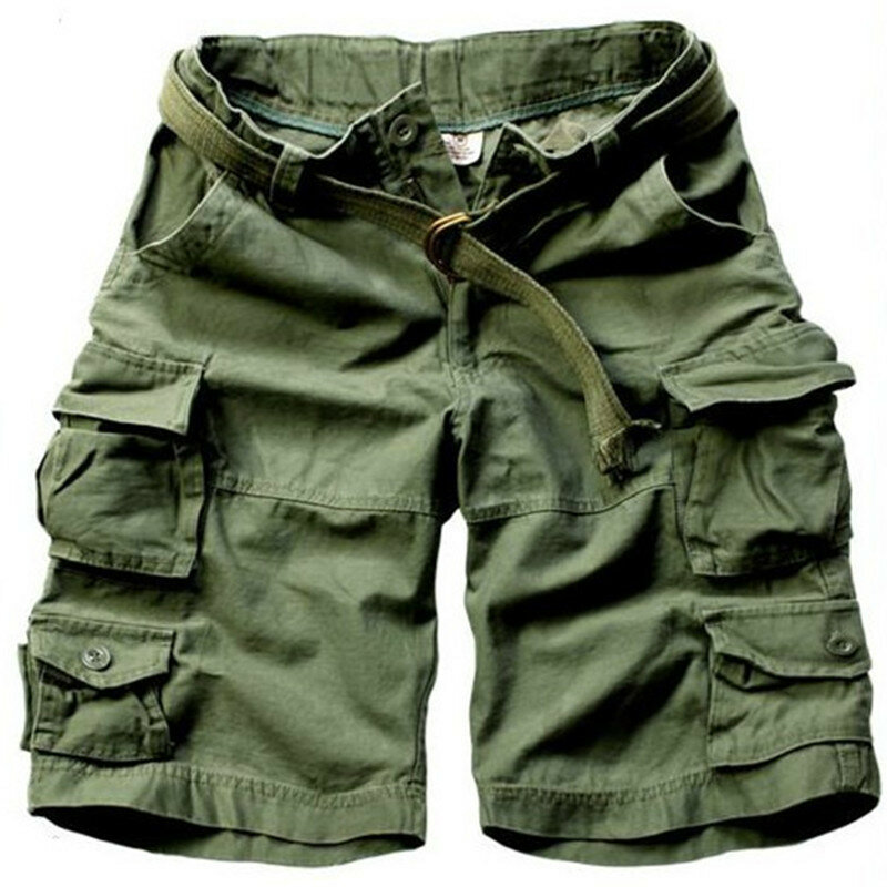11 Kleur Mens Zomer Camo Big Size Losse Strand Korte Broek Outdoor Wandelen Vissen Klimmen Multi-Pocket Straight Cargo shorts